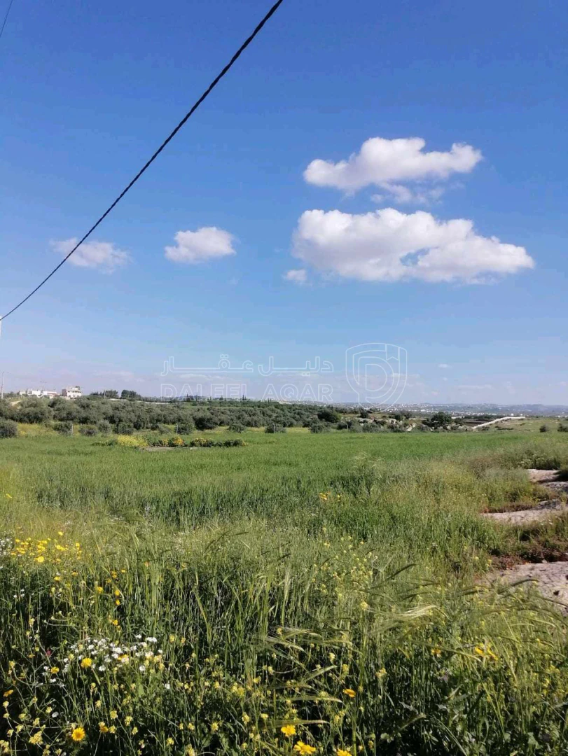 أرض في على شارع الستين على قرية الدوقرا - 160,000 دأ - صورة 1