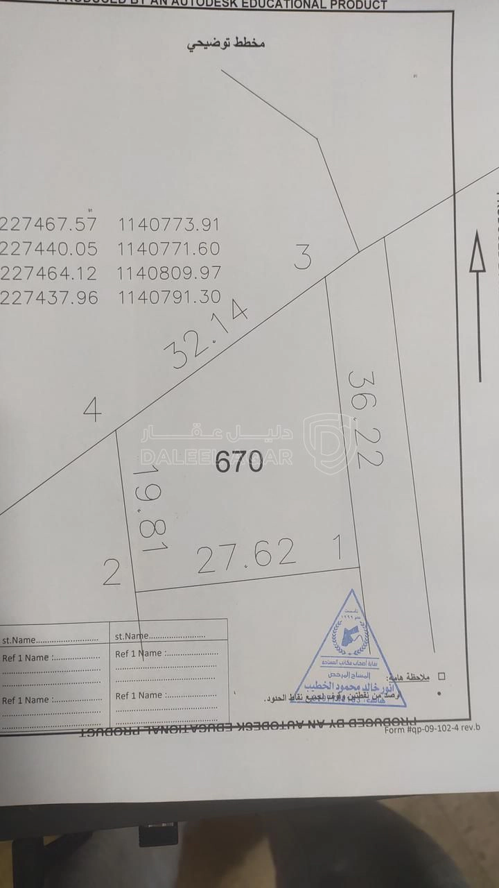أرض في ارض سكنية في ناعور - ام القطين - 38,000 دأ - صورة 1