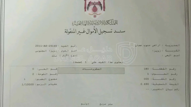 أرض في زويزا الجنوبي  - 25,000 دأ - صورة 1