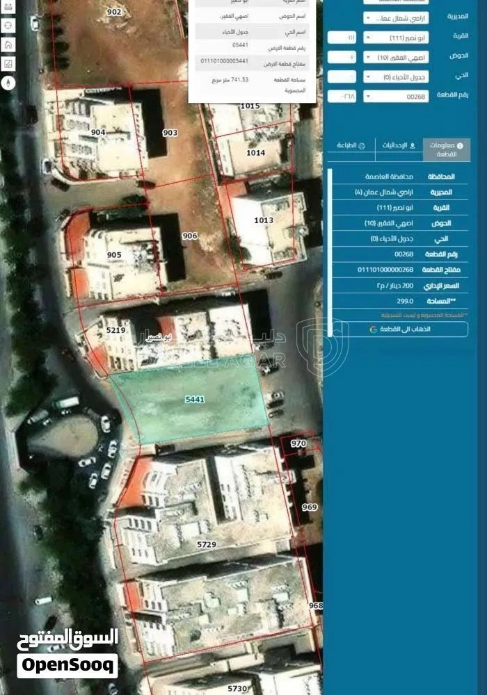 أرض في قطعة أرض على شارع الأردن على شارعين امامي وخلفي - 200,000 دأ - صورة 2