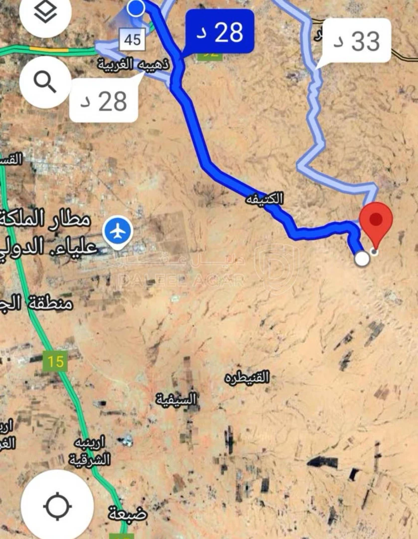 أرض في قطعة ارض مميزه جدا ! الموقر العنفدان الشرقي  - 55,000 دأ - صورة 1