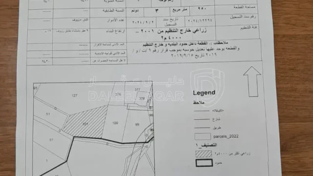 أرض - السلط - 160000 دأ