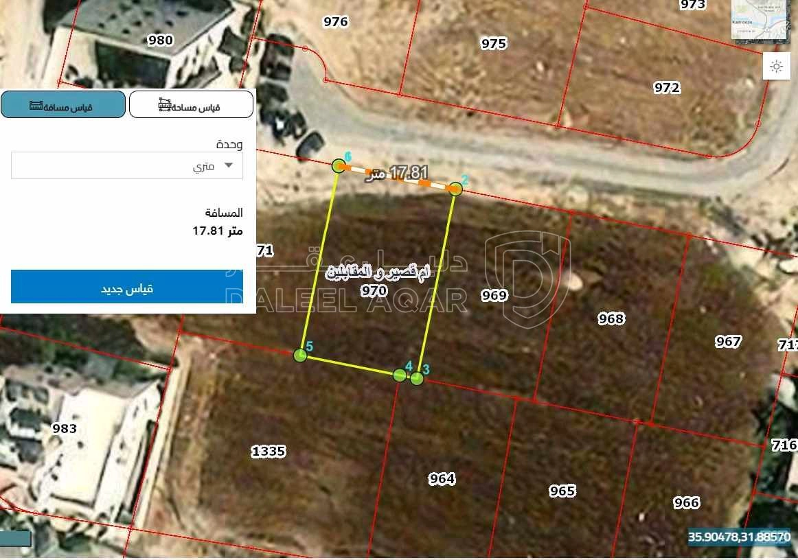 أرض في عمان البنيات - 135,000 دأ - صورة 1