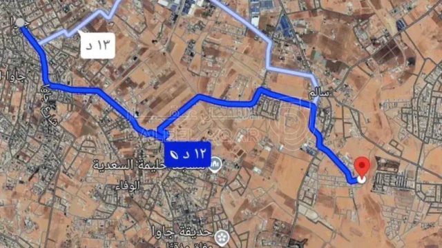 أرض في قطعة ارض الموقر سالم سكن ج شارعين  - 32,000 دأ - صورة 1
