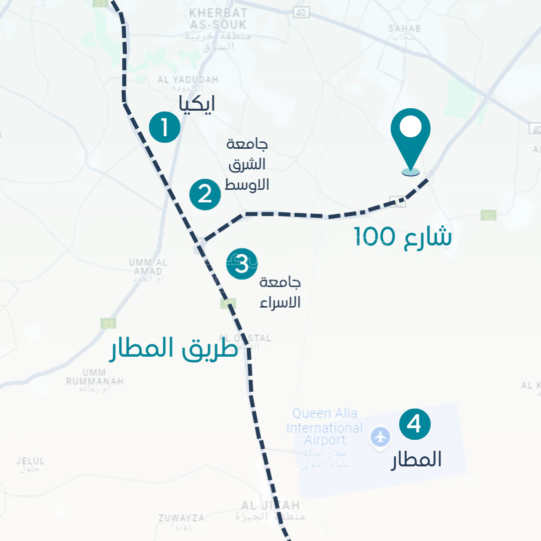 أرض في رجم الشامي بالقرب من شارع ال100 - 47,300 دأ - صورة 1