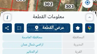 أرض في خلف جامعة عمان الاهلية.منطقة ام الدنانير. - 120,000 دأ - صورة 1