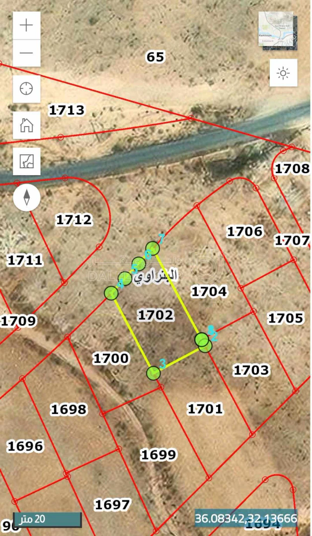أرض في الزرقاء البتراوي اسعيدا قرب نادي اتحاد الزرقاء - 15,000 دأ - صورة 1