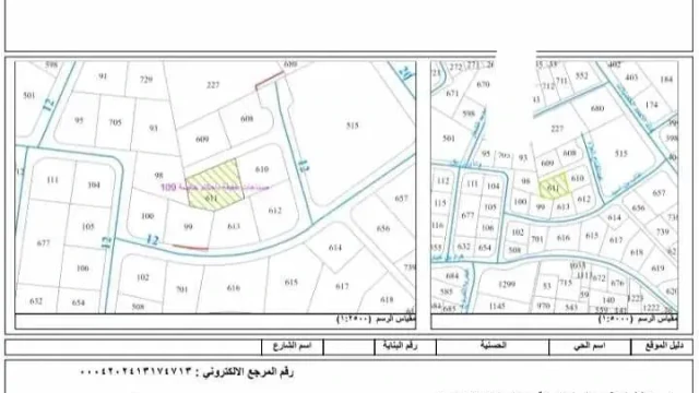 أرض - المقابلين الغربي  - 255000 دأ