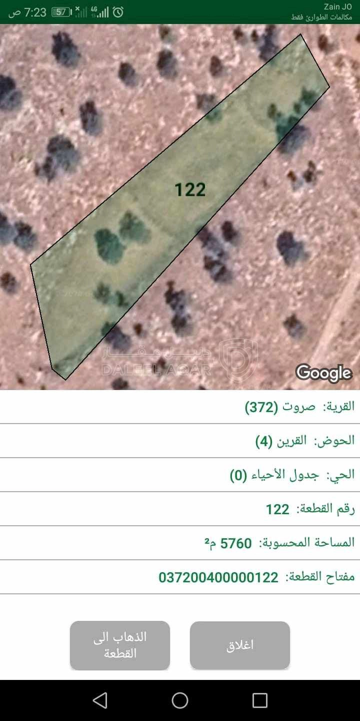 أرض في صروت تبعد عن شفا بدران 15ك ما بين بيرين والعالوك - 80,000 دأ - صورة 1