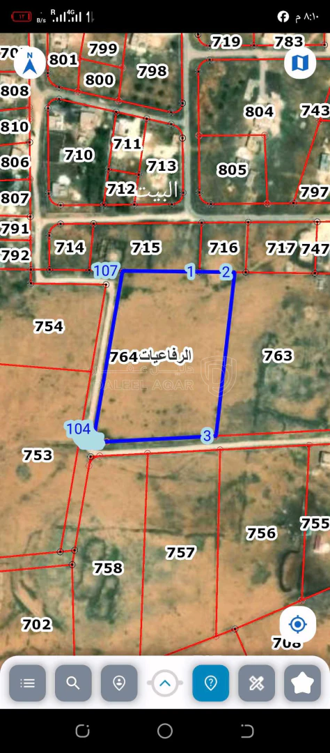 أرض في المفرق ، الرفاعيات حي البريك  - 17,500 دأ - صورة 1