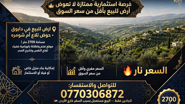 أرض - دابوق  - 1404000 دأ