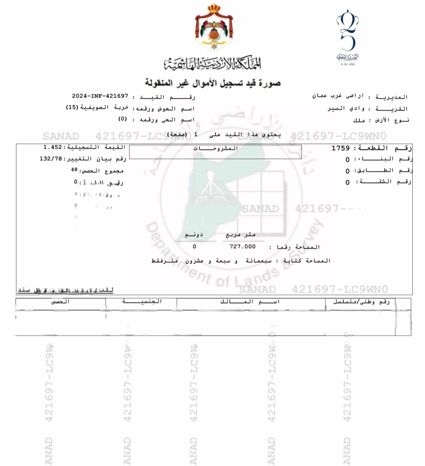 أرض في الصوفيه  - 620,000 دأ - صورة 1