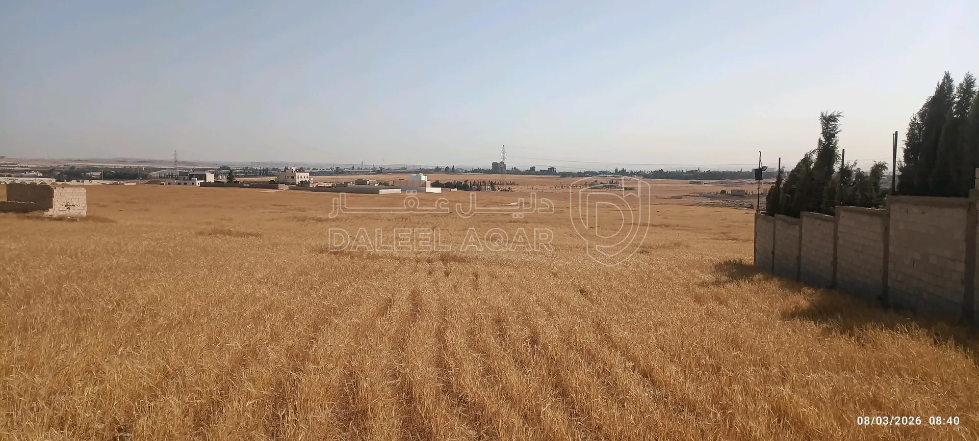 أرض في القسطل حوض الموارس خلف مزرعة بيسان - 60,000 دأ - صورة 1