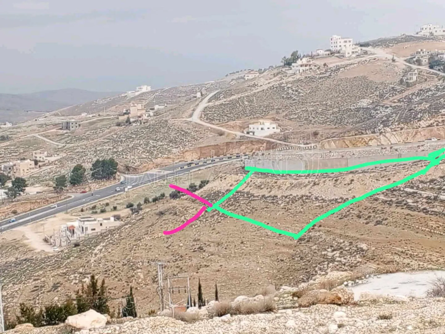 أرض في الزرقاء بيرين ام رمانه الملوط.  طله بيرين - 110,000 دأ - صورة 1