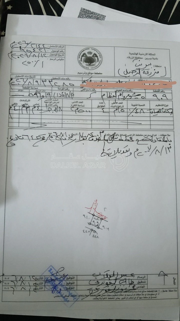 أرض في الزرقاء - حي نصار - 20,000 دأ - صورة 2