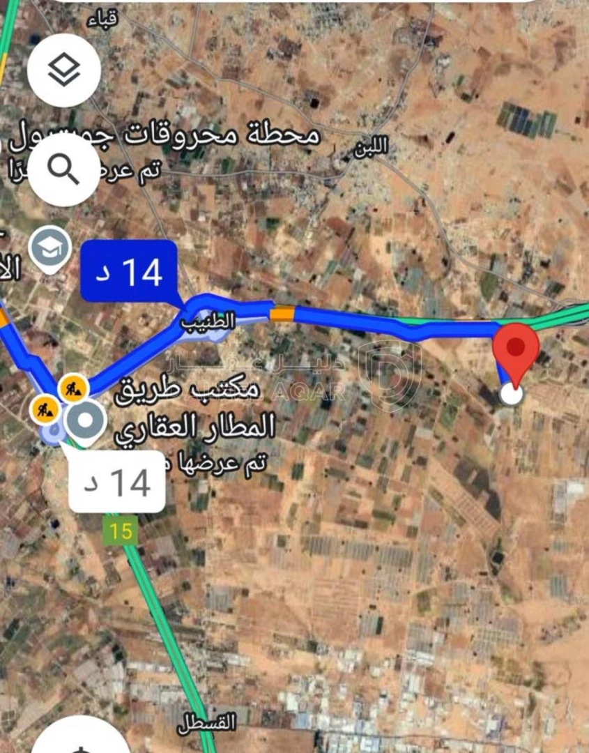 أرض في قطعة ارض للبيع جنوب عمان اللبن على شارعين - 220,000 دأ - صورة 1