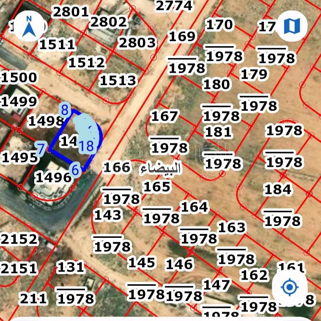 أرض في قطعه للبيع  قرب جمرك عمان الجديد وشارع  100 - 40,000 دأ - صورة 1