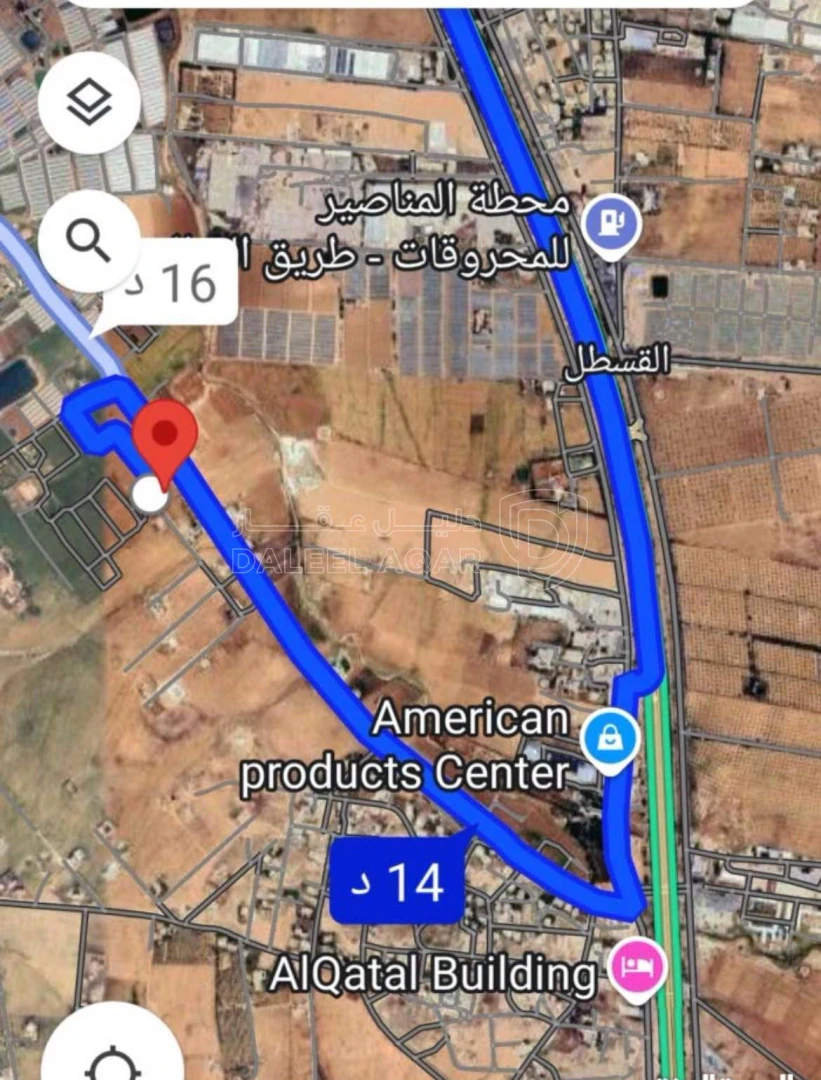 أرض في ارض للبيع القسطل ١١٥٠ م مميزه جدا  - 55,000 دأ - صورة 1