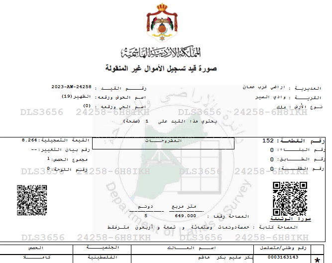 أرض في الظهير - 1,870,000 دأ - صورة 1