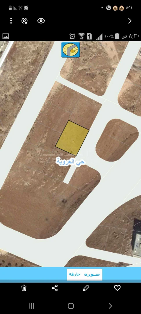 أرض في قطعة أرض للبيع في ابو علندا إسكان الكهرباء  - 85,000 دأ - صورة 1