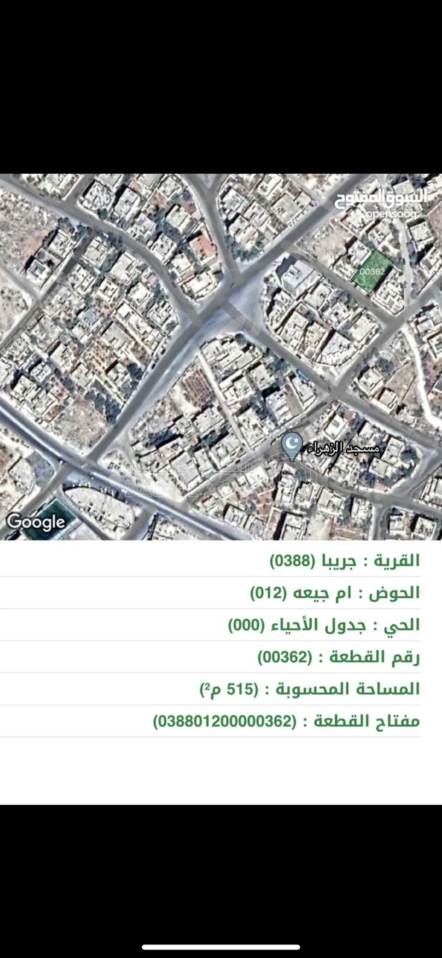 أرض في جريبا  - 45,000 دأ - صورة 1