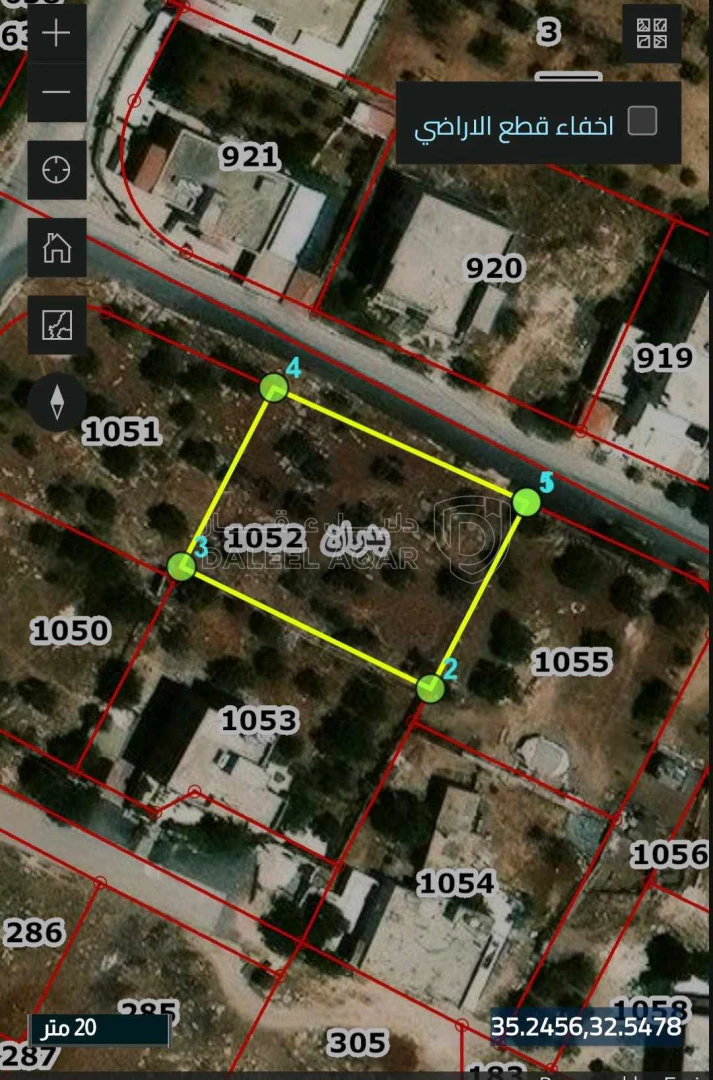 أرض في قطعة أرض جانب دورا عنيزات - 200,000 دأ - صورة 1