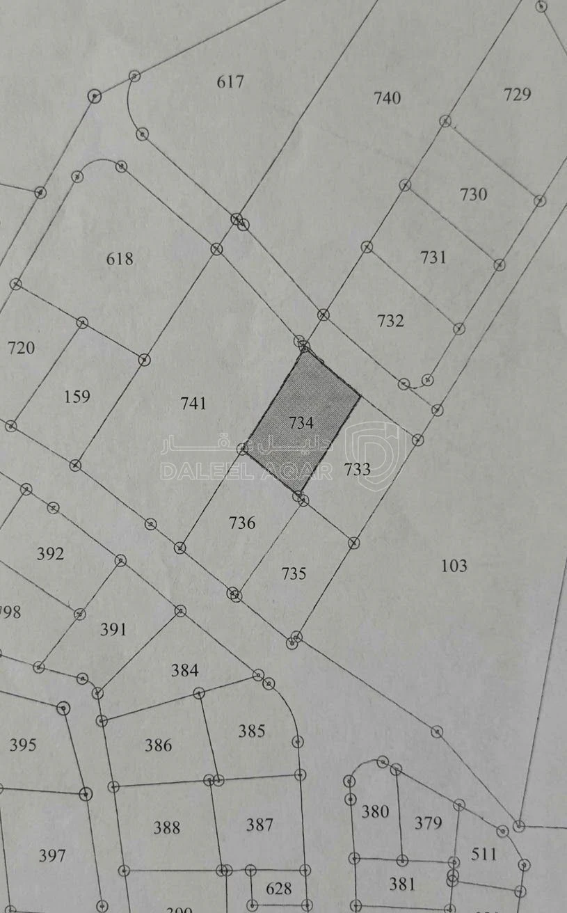 أرض في عين الباشا صافوط قرب مسجد جعفر الطيار - 135,000 دأ - صورة 2