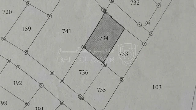 أرض - عين الباشا صافوط قرب مسجد جعفر الطيار - 135000 دأ