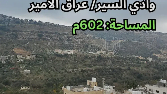 أرض - عراق الأمير - قرب مسجد عبد الرحمن الغافقي - 34000 دأ