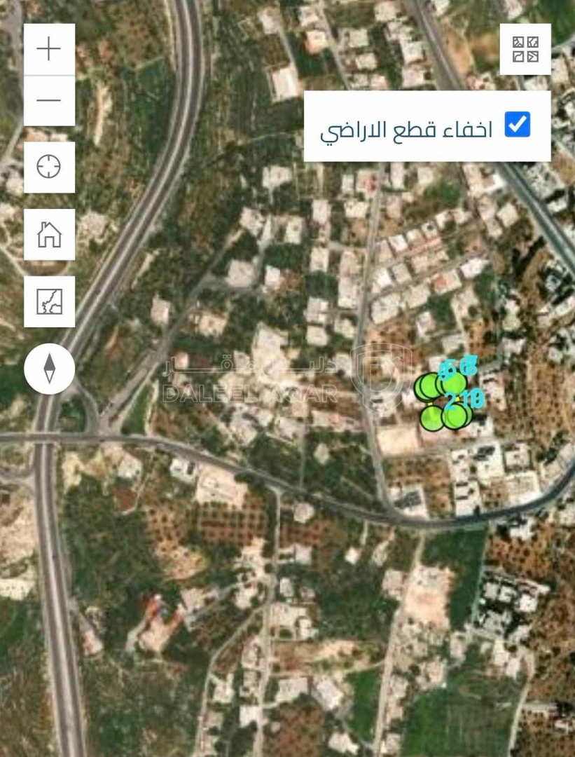 أرض في فوق شارع الستين ، ٣٠٠ متر فوق الشارع ، البقيع، - 75,000 دأ - صورة 1