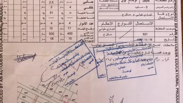 أرض - سلبود بالقرب من الباب الثاني للمدينة الصناعية باتج - 60000 دأ