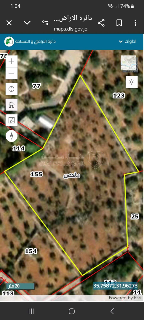 أرض في ماحص - 1,175,000 دأ - صورة 1