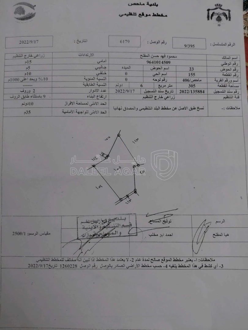 أرض في ماحص - 1,175,000 دأ - صورة 1