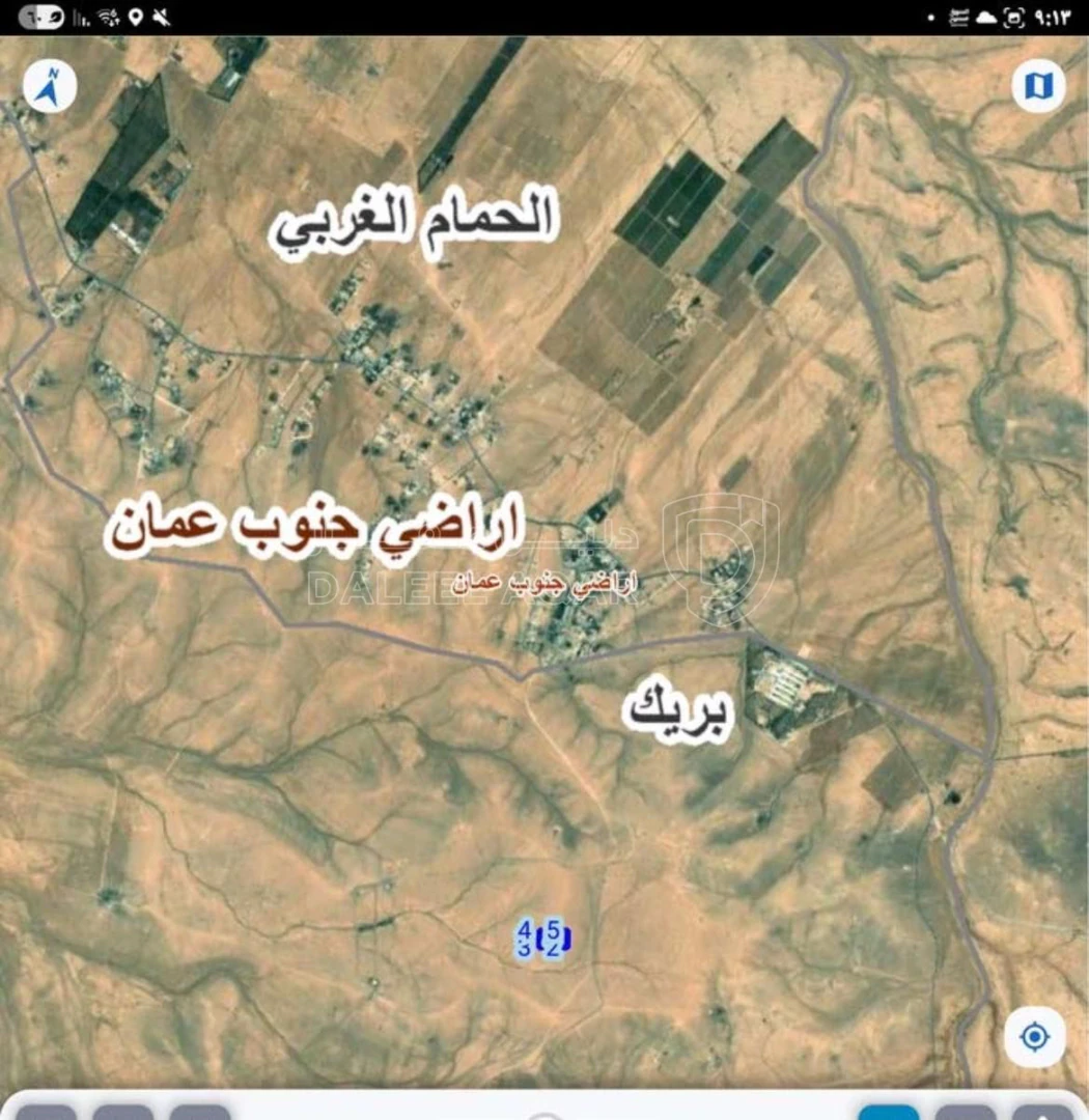 أرض في ارض للبيع بريك ثاني نمره عن المعبد قرب حمام شموط - 10,000 دأ - صورة 1
