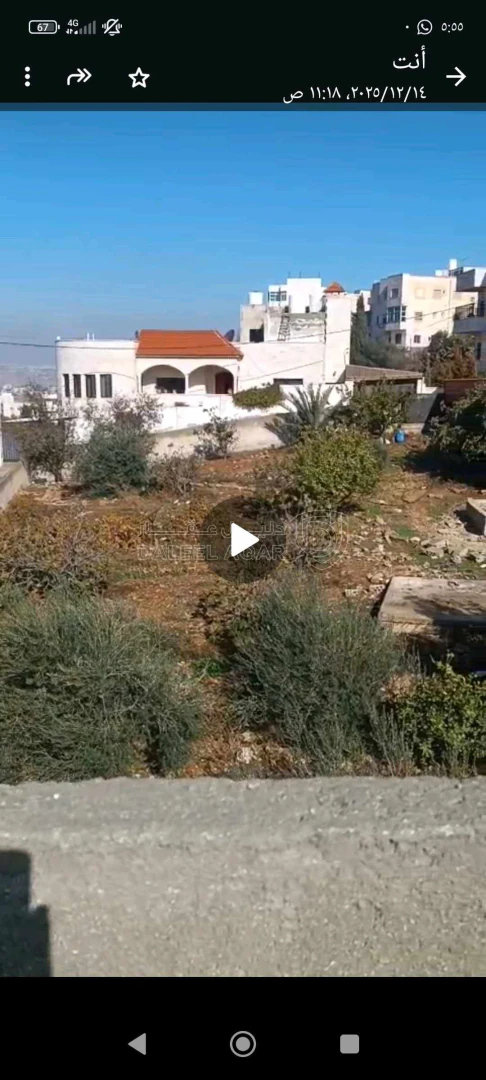 أرض في   مطله على جبال فلسطين والبحر الميت وجبال السلط  - 110,000 دأ - صورة 1