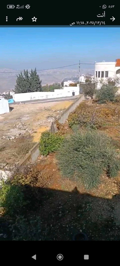 أرض في   مطله على جبال فلسطين والبحر الميت وجبال السلط  - 110,000 دأ - صورة 1