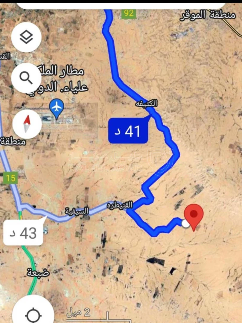 أرض في ارض للبيع ١٠ دنم عليها مزرعة دجاج مميزه مخدومه - 32,000 دأ - صورة 1