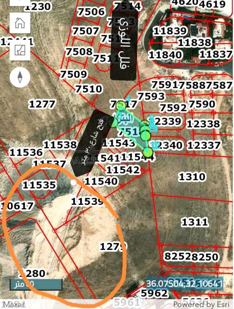أرض في الزرقاء، البتراوي، قرب قصر اللوزي - 70,000 دأ - صورة 1