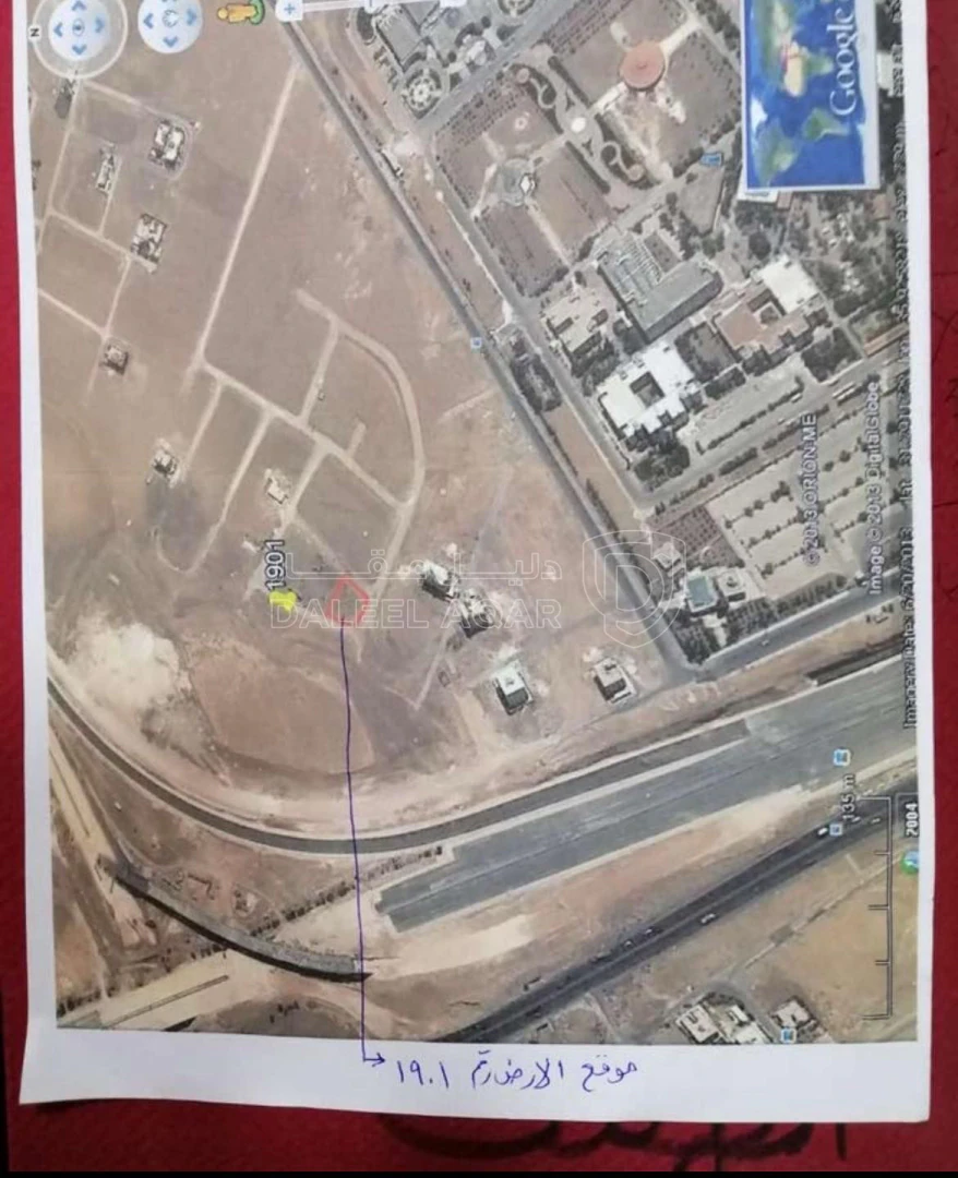 أرض في الطنيب مساحة ٥١٤ م بحانب معرض المناصير مميزه - 65,000 دأ - صورة 1
