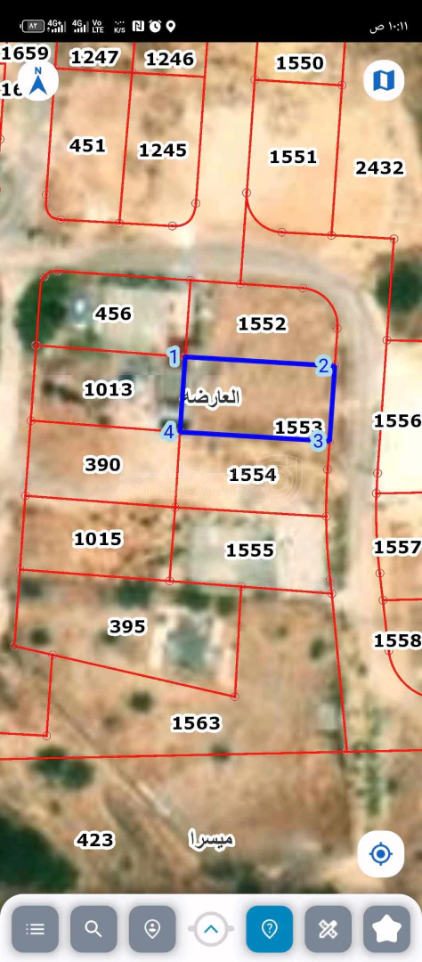 أرض في مثلث العارضه - 7,500 دأ - صورة 1