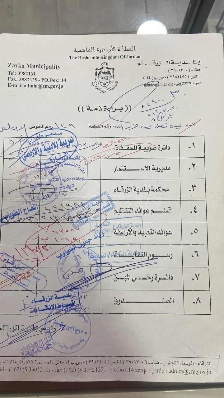 أرض في للبيع مستعجل  أرض الزرقاء  بضاحية مكة قابل للتفاوض - 25,000 دأ - صورة 1