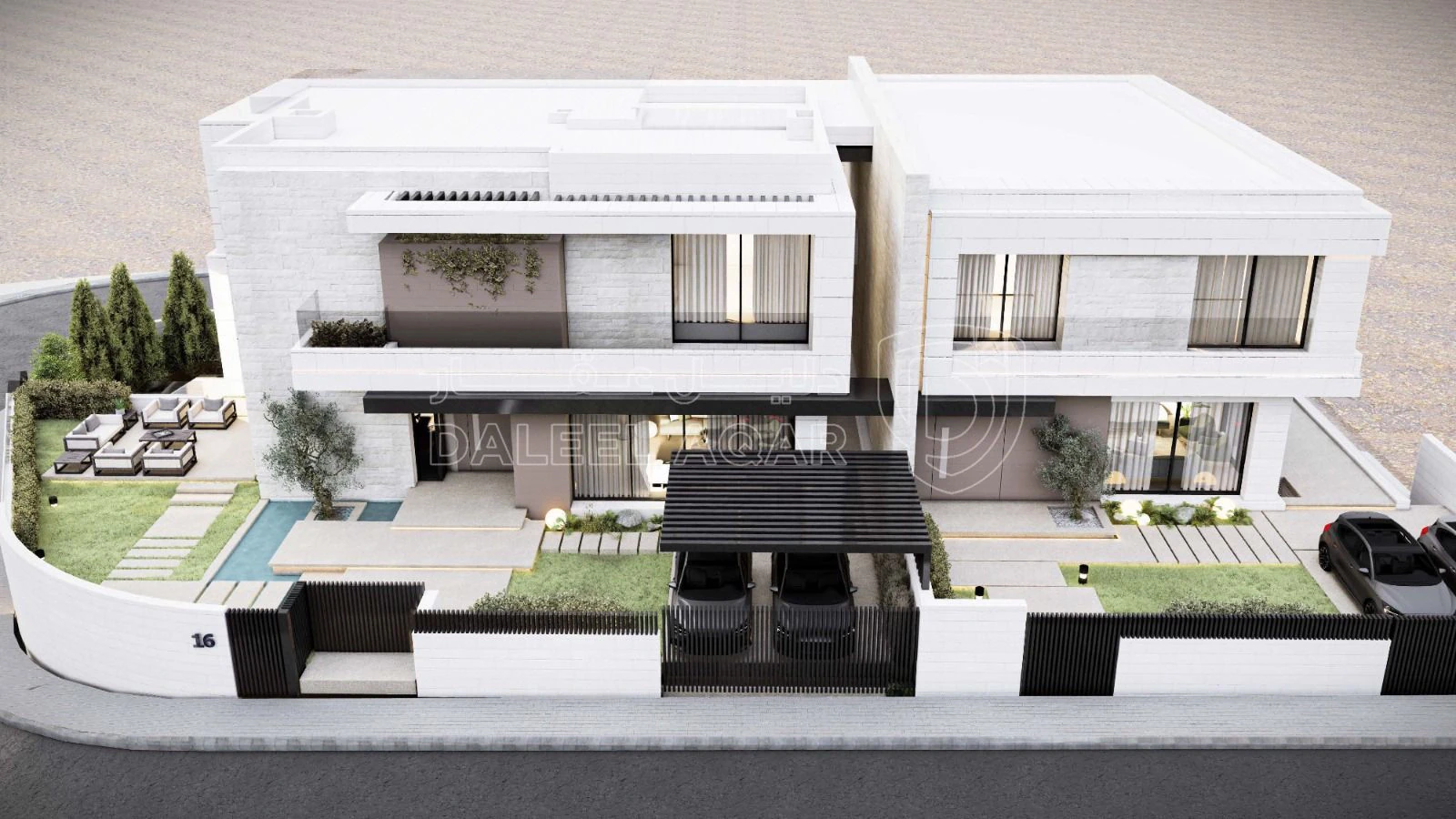 فيلا/منزل في فيلا في دابوق لقطة من المالك تشطيب ملوكي - 770,000 دأ - صورة 1