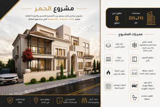شقة - الحمر - 215000 دأ