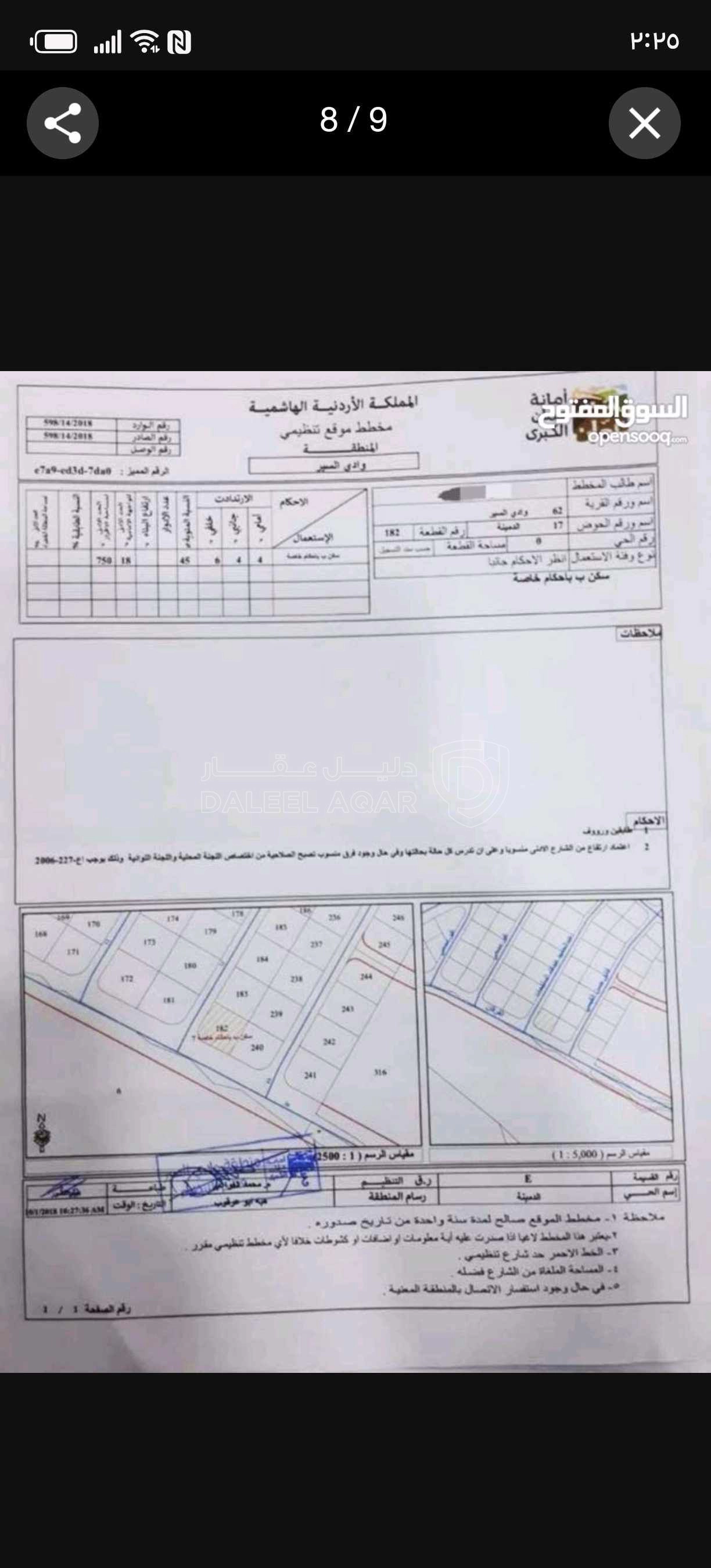 أرض في أرض 860م شارعين فيها تحويل تجاري بسعر مميز جدا - 160,000 دأ - صورة 1
