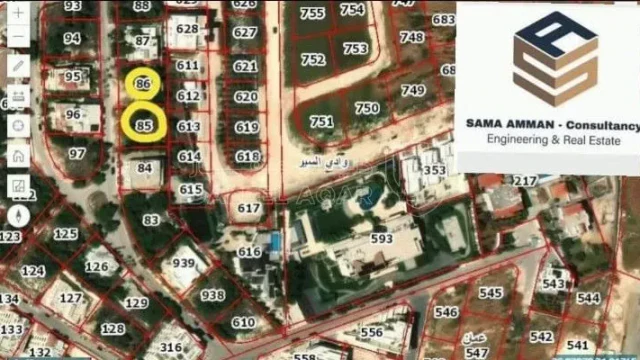 أرض - كاشفة كرادور عبدون - 675000 دأ
