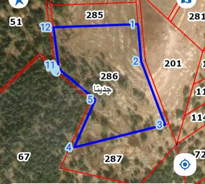 أرض في برقش الحاوي  - 330,000 دأ - صورة 1