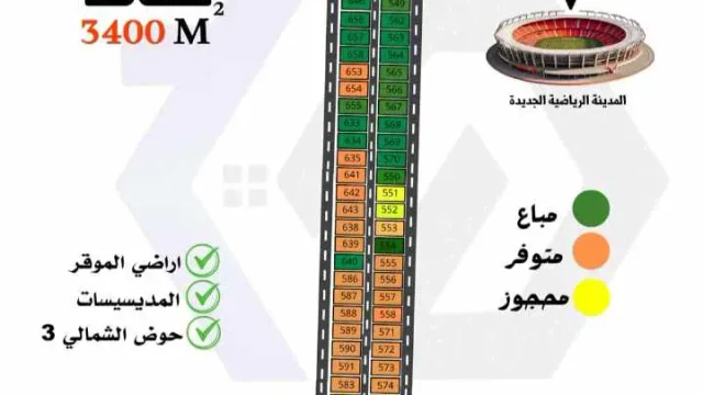 أرض في المدينة الجديدة عمرة  - 23,000 دأ - صورة 1