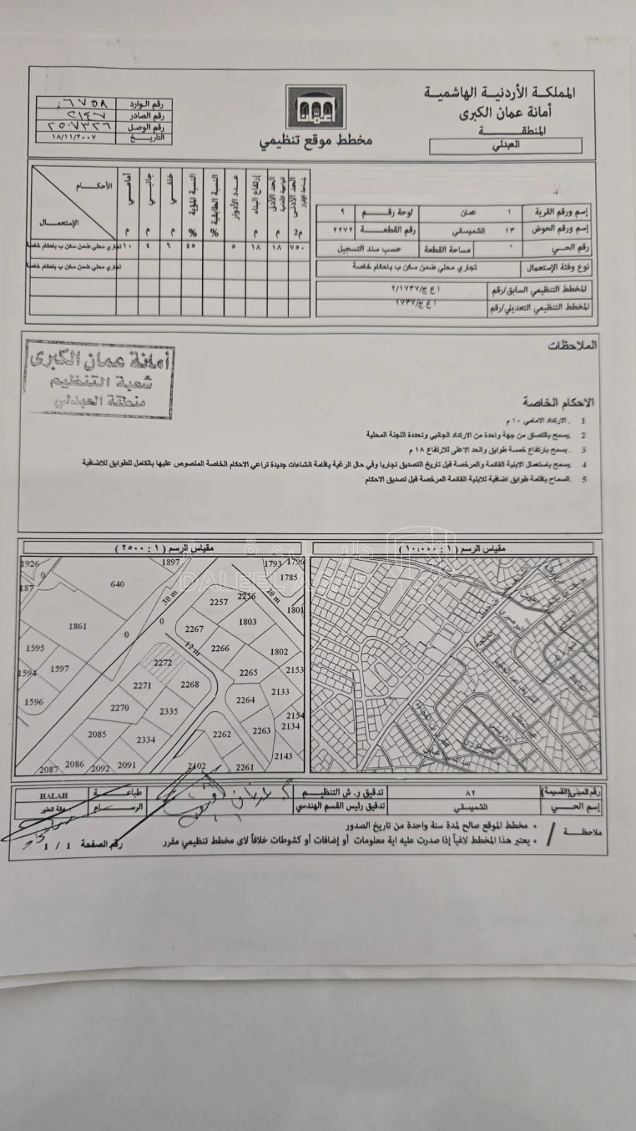 أرض في الشميساني - 1,000,000 دأ - صورة 1