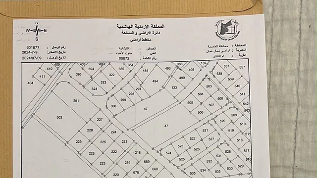 أرض في شمال عمان منطقة ام الدنانير - 45,000 دأ - صورة 1