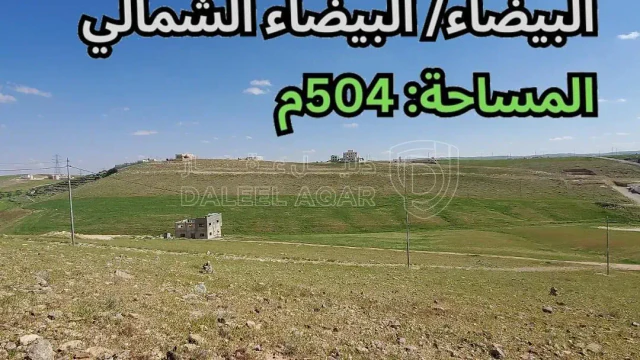 أرض في البيضاء- تبعد 480م عن مدرسة البيضاء الشمالي  - 24,000 دأ - صورة 1